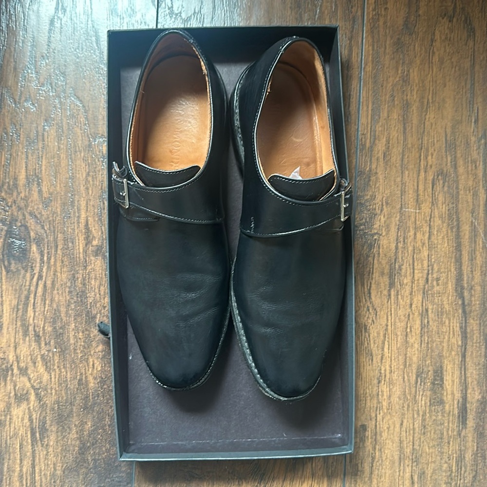 Allen Edmonds Plymouth Single Monk Strap Dress Shoe Size 8.5E